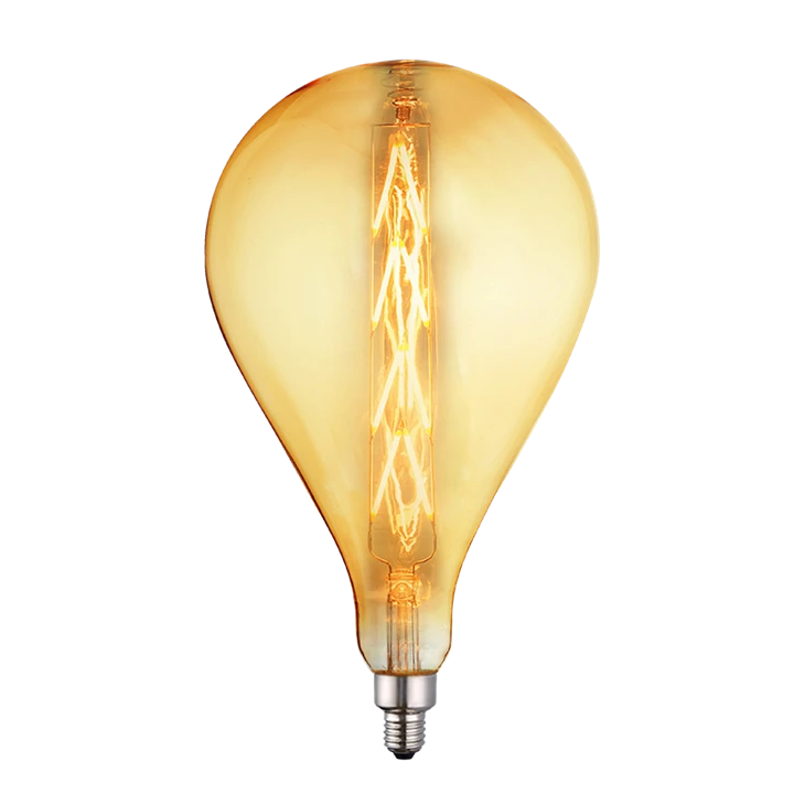 A Shape LED Filament Bulb  Amber-D E40_