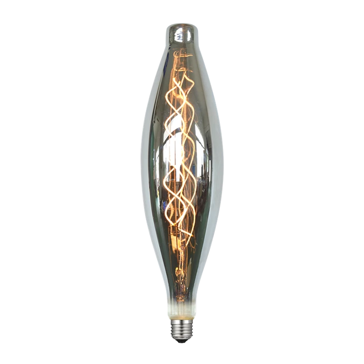 Decorative Filament LED Light Bulb D95x345mm Smoky